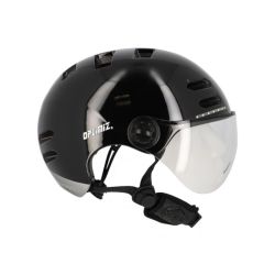 Optimiz casque urbain 0390 noir avec clignotants