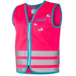 WOWOW gilet enfant Monster rose fluo T.S