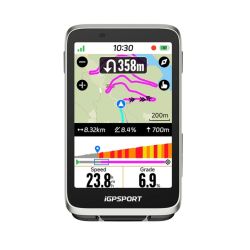 IGPSPORT Compteur GPS BiNavi (argent)