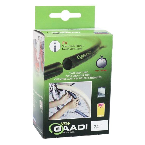 GAADI chambre à air 24x1.90-2.10 presta (montage sans démonter la roue)