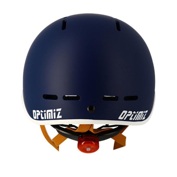 Optimiz casque 0375 bleu mat (éclairage arrière)