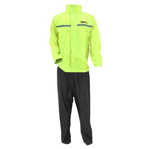 MPH pack pluie veste jaune fluo et pantalon noir