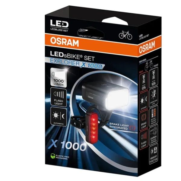 Osram kit éclairage avant et arrière Explorer 1000