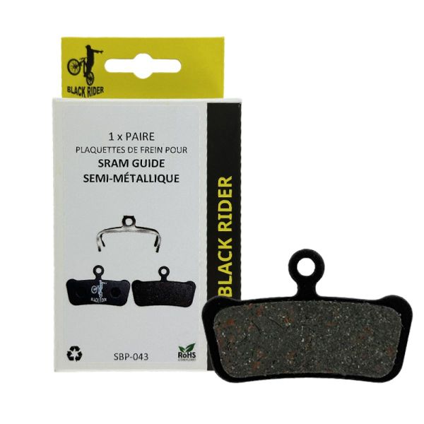 Black Rider plaquettes SRAM Guide R Semi Metallique SBP-043 (paire)