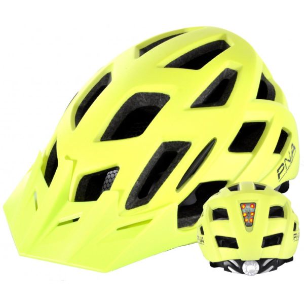 PNA Casque vtt jaune mat led