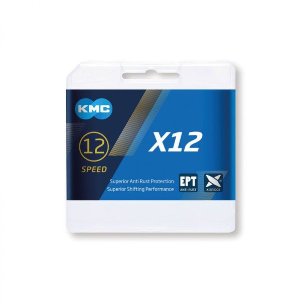 KMC chaine X12 EPT 126 maillons VAE