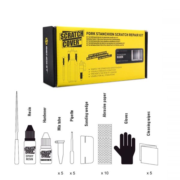 Sendhit kit de réparation plongeurs de fourche (noir)