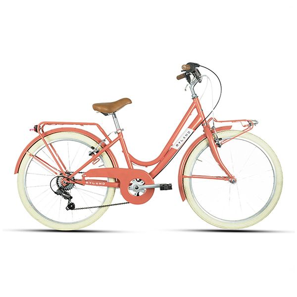Myland vélo de ville enfant 24" corail