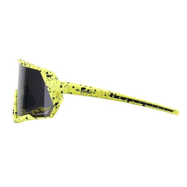 Gist lunettes Mask monture jaune verre noir