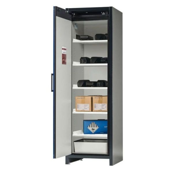 DENIOS SAFESTORE Denios armoire de stockage batteries 5 étagères 195.3x59.9x61.5 cm