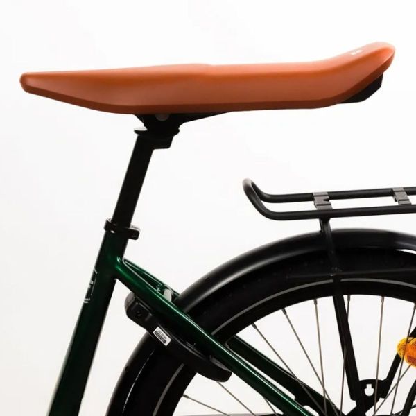 Selle Jallot City biplace marron diamètre 30.9mm (cales pieds inclus)