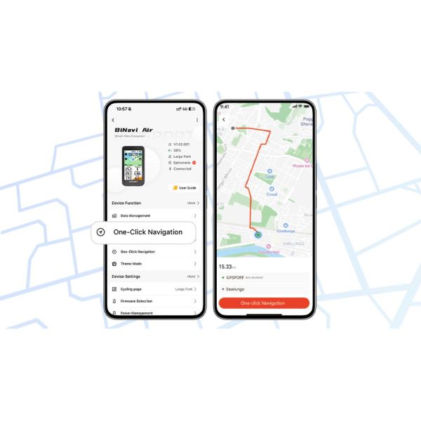 IGPSPORT BiNavi Air 100% tactile