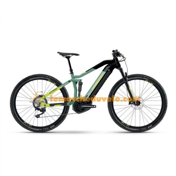 Haibike Fullnine 6 630Wh vert defendeur