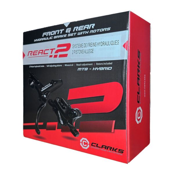 Clarks React 2 kit freins hydrauliques AV + AR disques 160mm