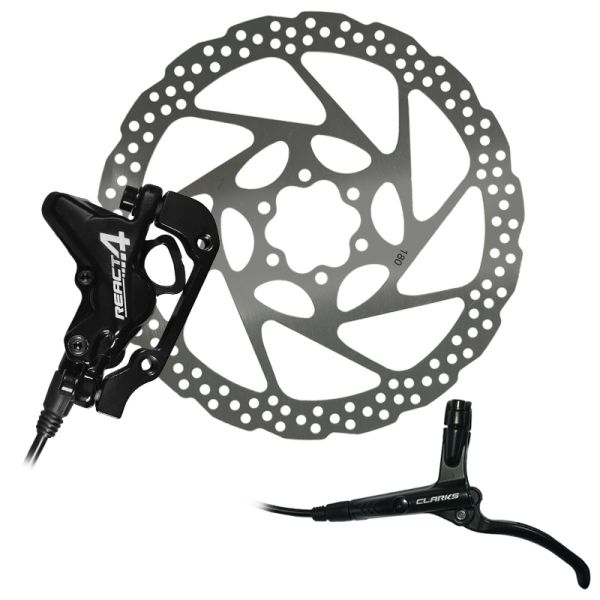 Clarks React 4 kit freins hydrauliques 4 pistons (180mm)