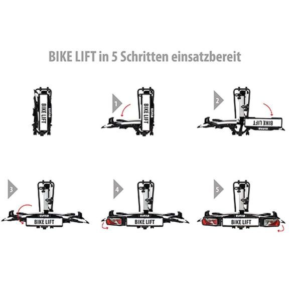 EUFAB porte vélo Bike Lift élévation électrique