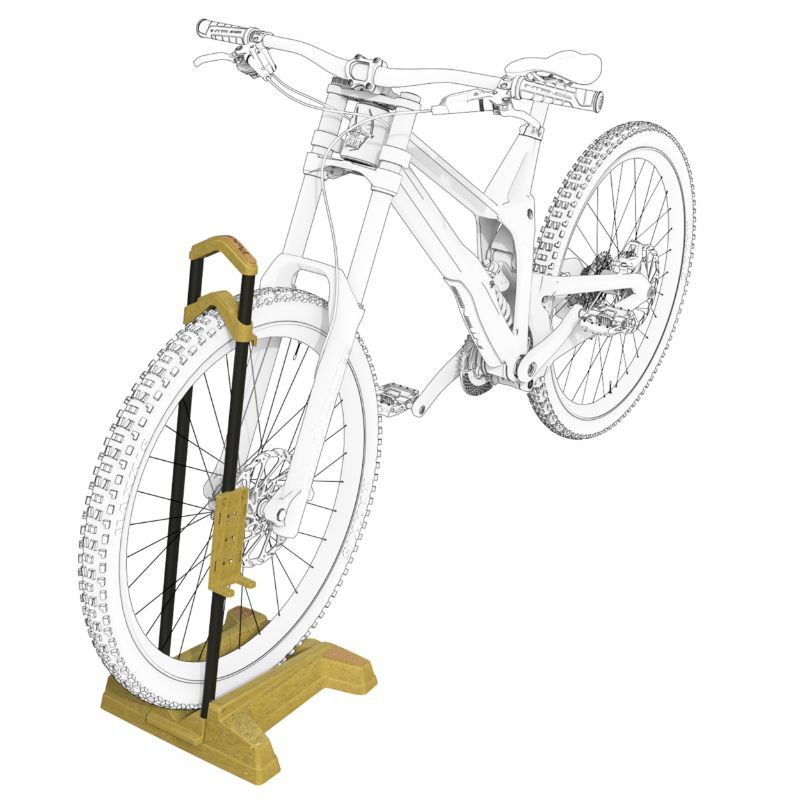 Support vélo noir sur roue avant ou arrière - Outillage et entretien