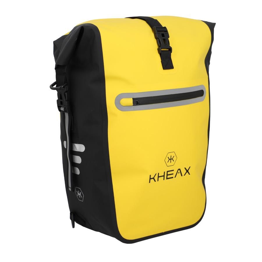 Housse étanche Pour Sac De Vélo – Taffetas 190T Argenté – Élastique, Ajustable – Sans Coutures, Anti-pluie, Anti-boue, Anti-poussière – Pour Porte-bagages Arrière – Jaune – Évitez Exposition Soleil Prolongée